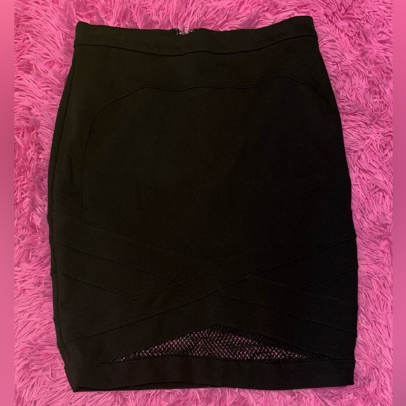 Guess Sleek Black Pencil Skirt Set Womens Size Large - Picture 10 of 11